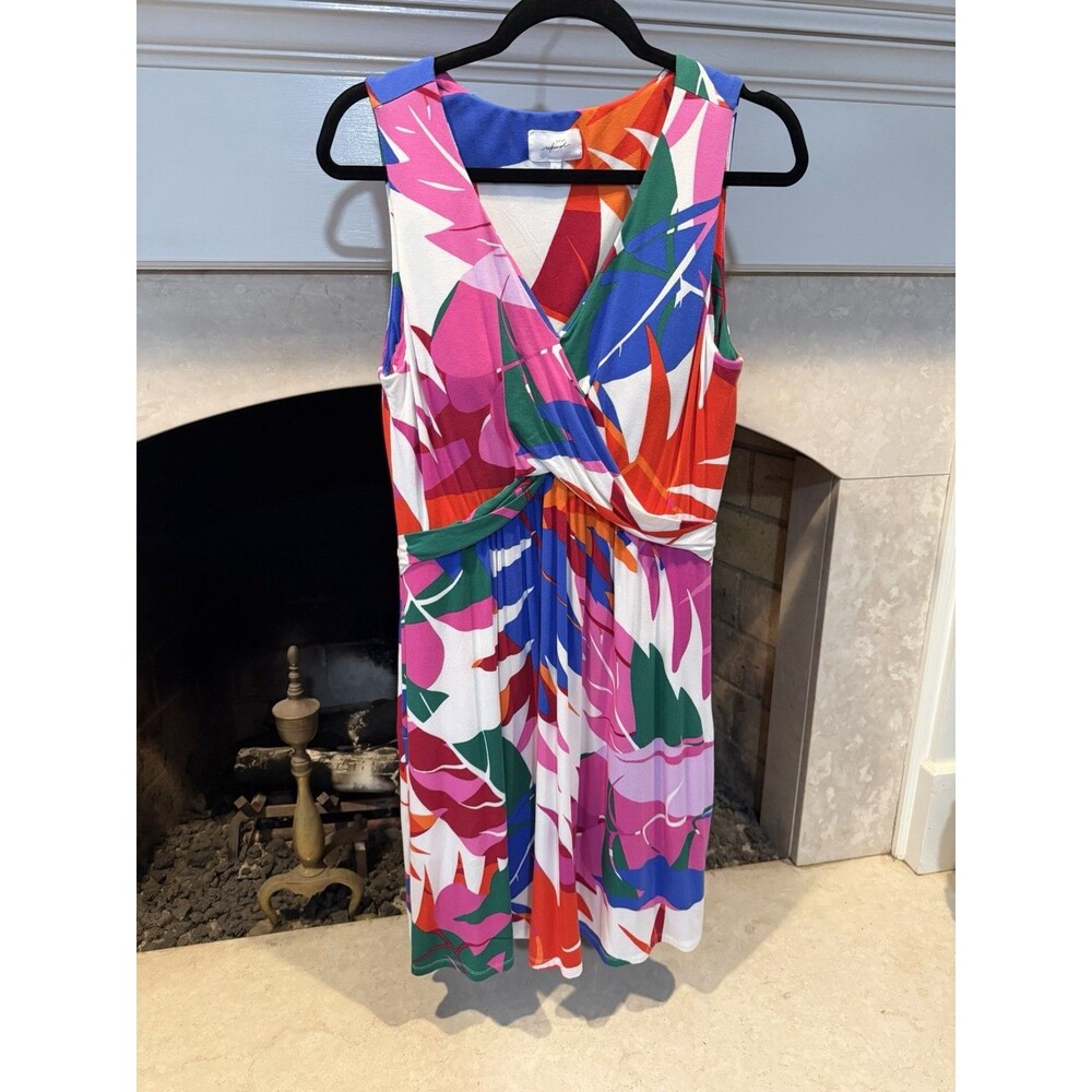 Soma Weekend Sleeveless Midi Dress Size Large Built In Bra